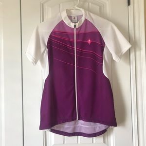 Specialized Short Sleeve Women's Cycling Jersey Purple Size Large